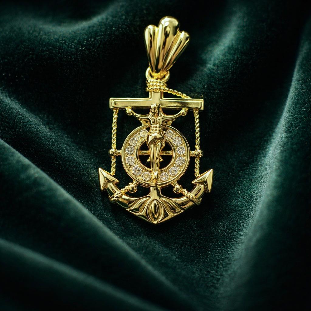 Anchor With Christ Pendant