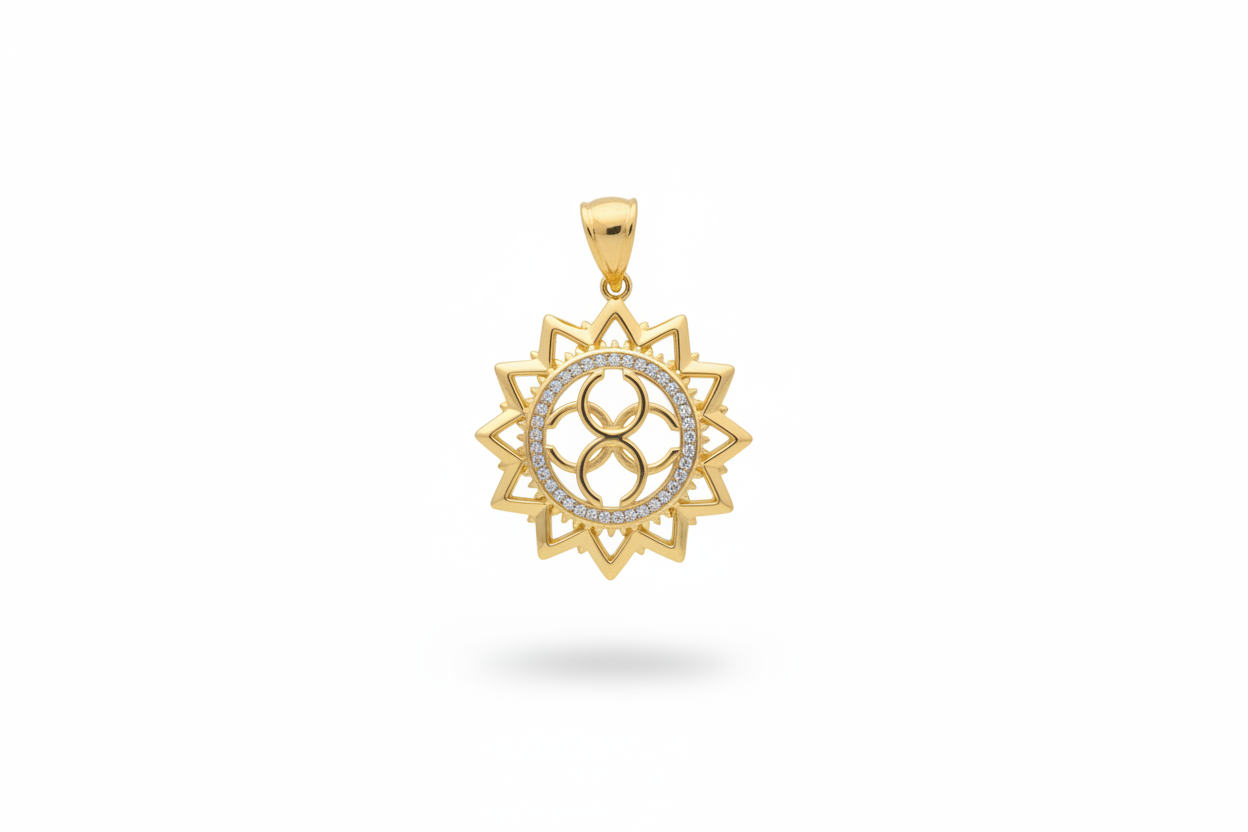 Gold-plated mandala set