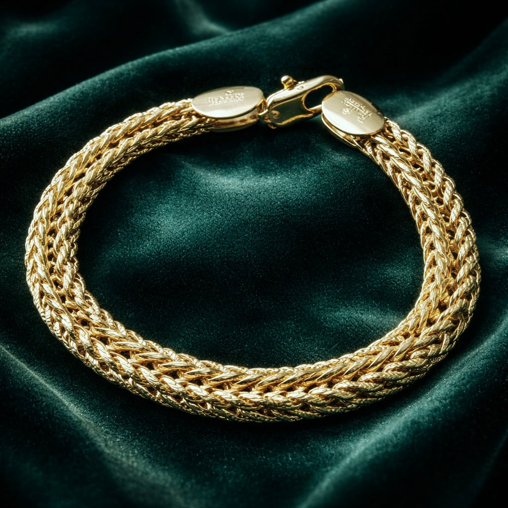 Gold-Plated Foxtail Bracelet