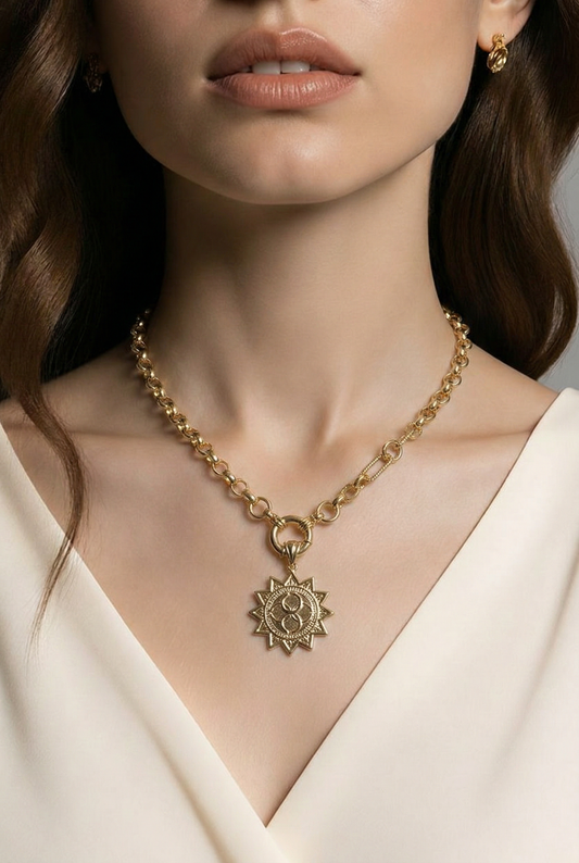 Gold-plated mandala set