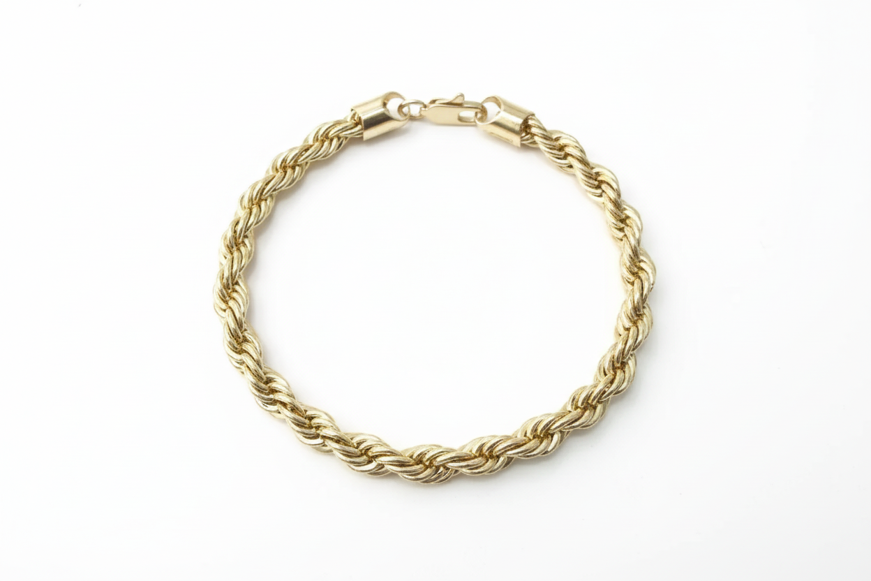 Gold-Plated Rope Bracelet
