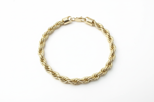 Gold-Plated Rope Bracelet