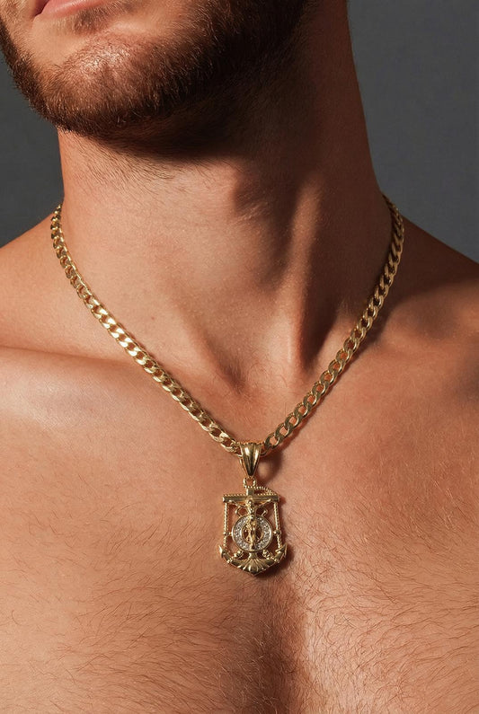 Anchor With Christ Pendant
