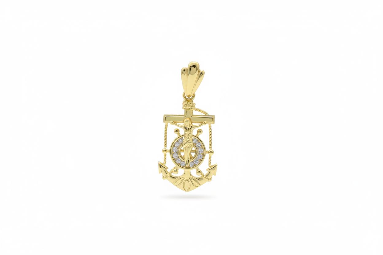 Anchor With Christ Pendant