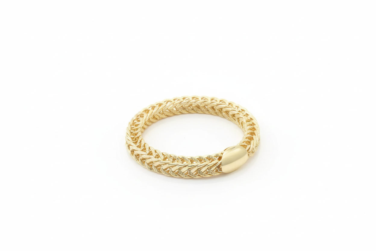 Gold-Plated Foxtail Bracelet